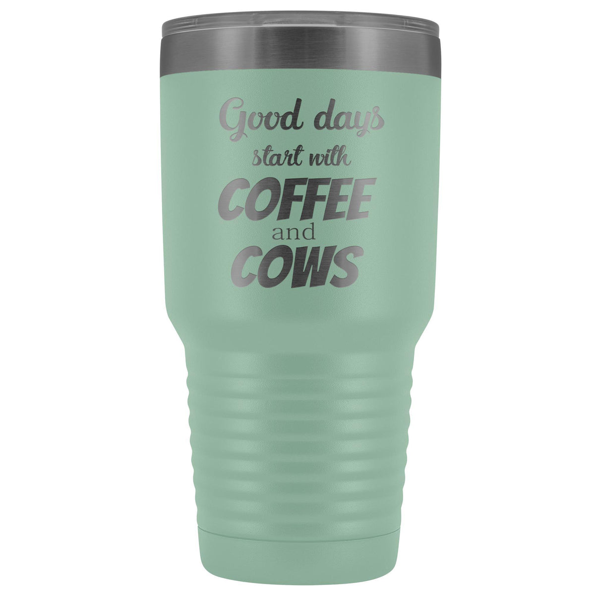 Coffee and cows 30oz Vacuum Tumbler-Tumblers-I love Veterinary