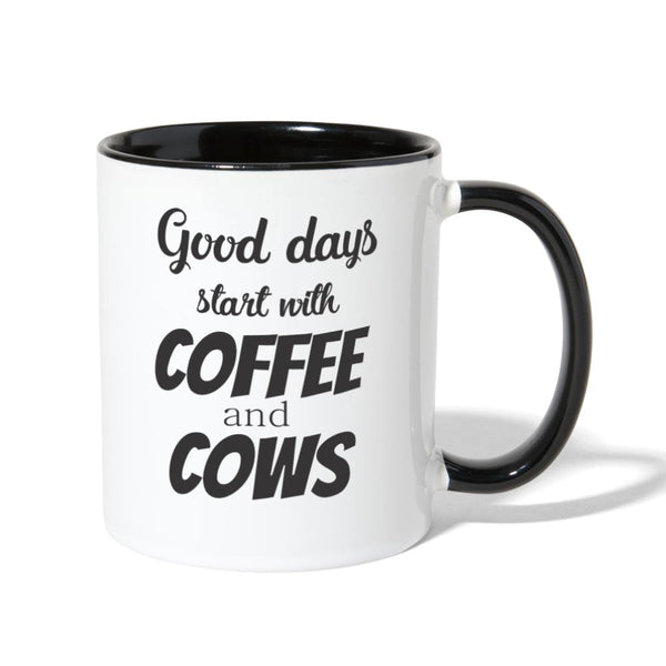 Coffee and Cows Contrast Coffee Mug-Contrast Coffee Mug | BestSub B11TAA-I love Veterinary