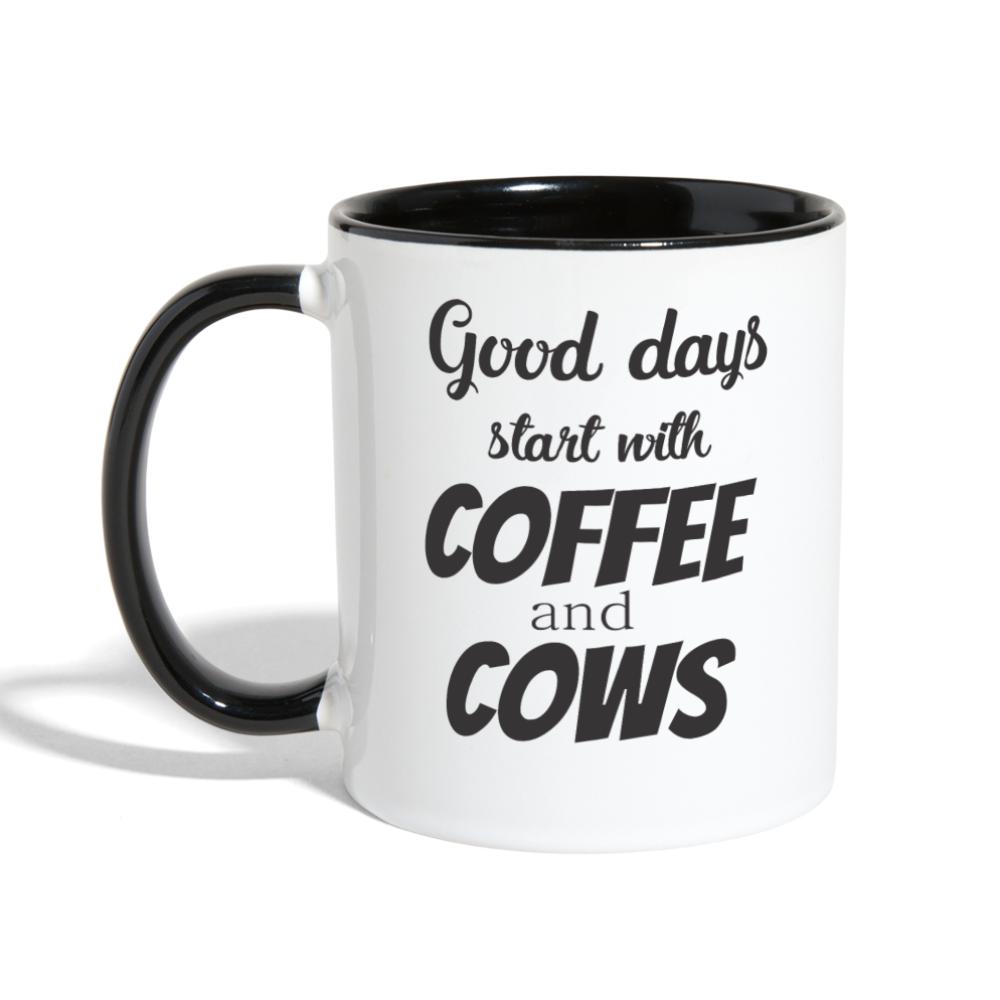 Coffee and Cows Contrast Coffee Mug-Contrast Coffee Mug | BestSub B11TAA-I love Veterinary