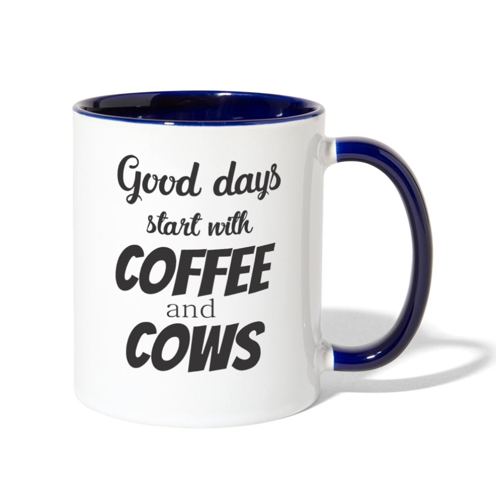 Coffee and Cows Contrast Coffee Mug-Contrast Coffee Mug | BestSub B11TAA-I love Veterinary