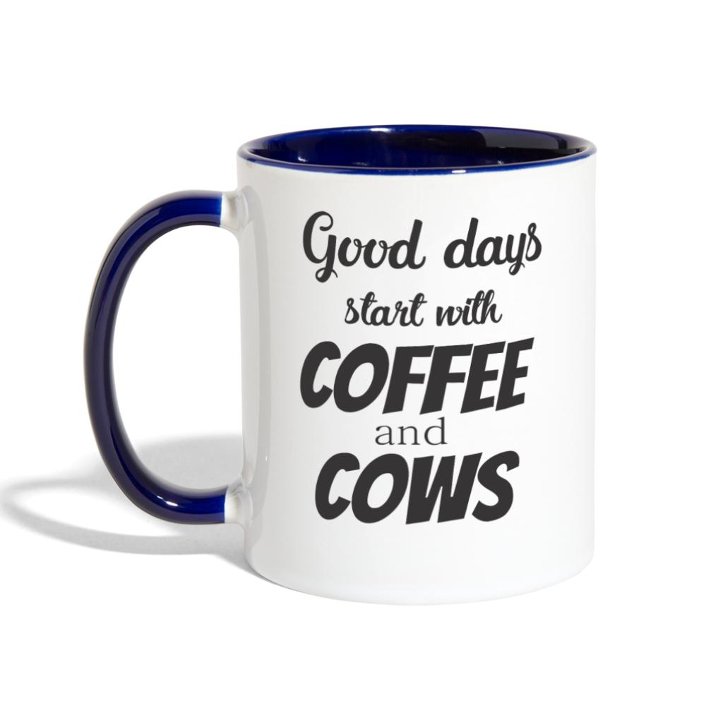 Coffee and Cows Contrast Coffee Mug-Contrast Coffee Mug | BestSub B11TAA-I love Veterinary