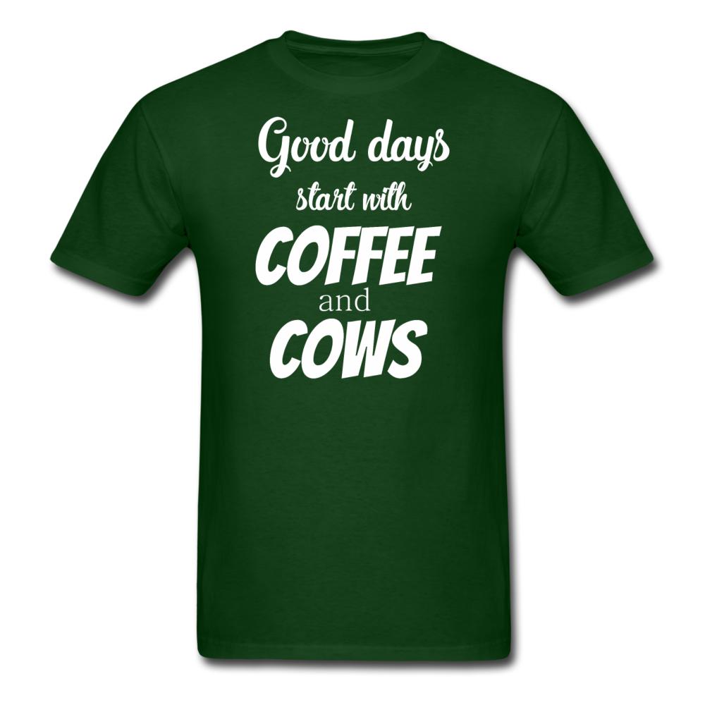 Coffee and cows Unisex T-shirt-Unisex Classic T-Shirt | Fruit of the Loom 3930-I love Veterinary