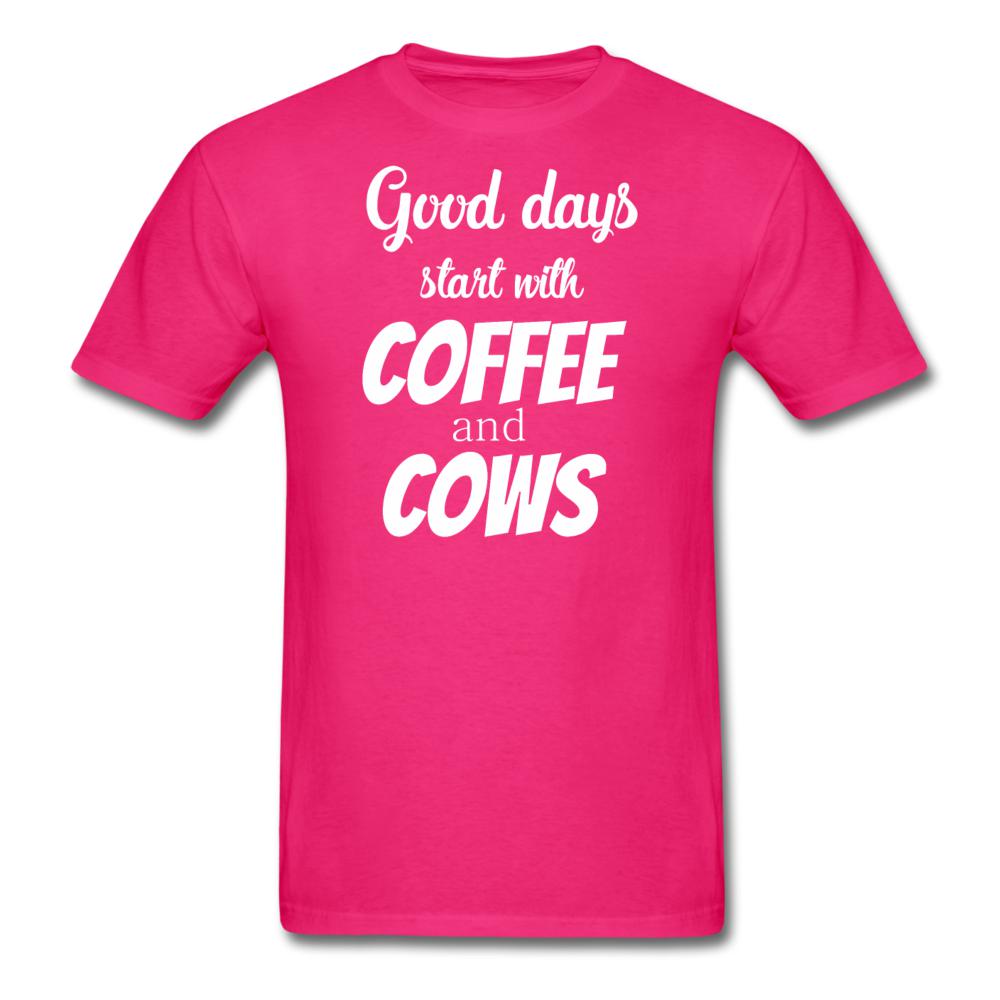Coffee and cows Unisex T-shirt-Unisex Classic T-Shirt | Fruit of the Loom 3930-I love Veterinary