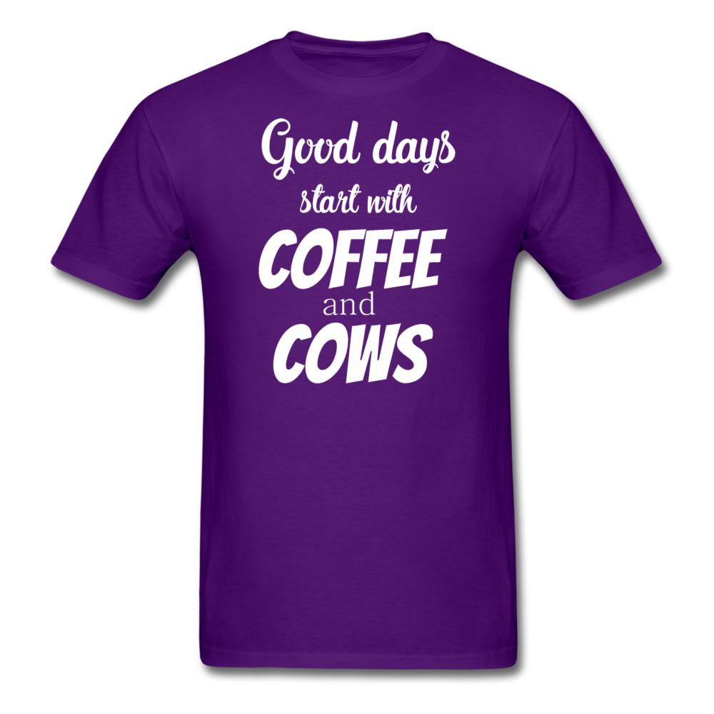 Coffee and cows Unisex T-shirt-Unisex Classic T-Shirt | Fruit of the Loom 3930-I love Veterinary