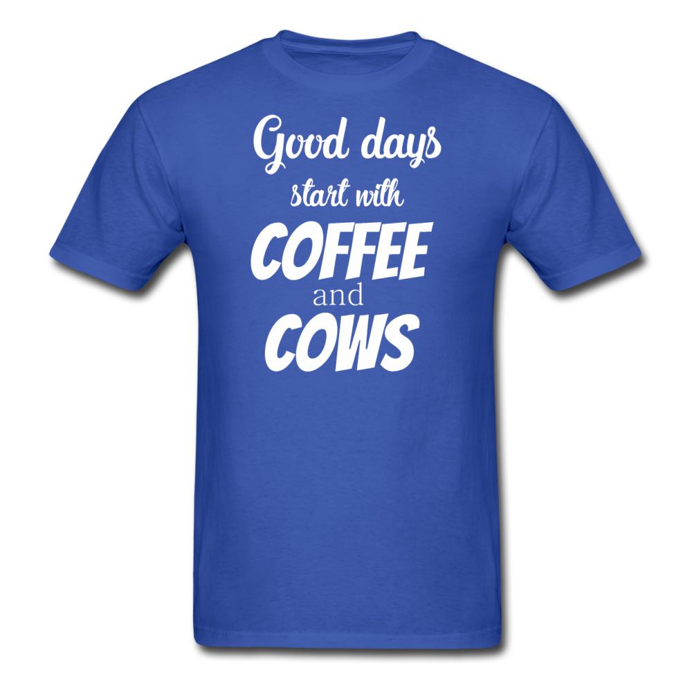 Coffee and cows Unisex T-shirt-Unisex Classic T-Shirt | Fruit of the Loom 3930-I love Veterinary
