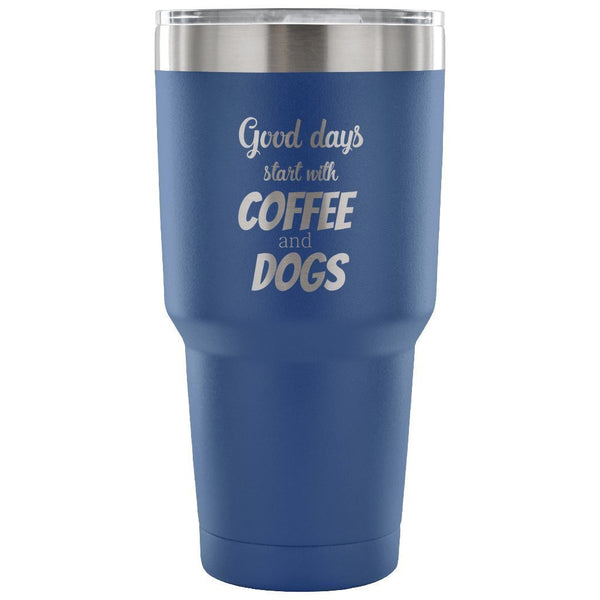 Coffee and dogs 30oz Vacuum Tumbler-Tumblers-I love Veterinary