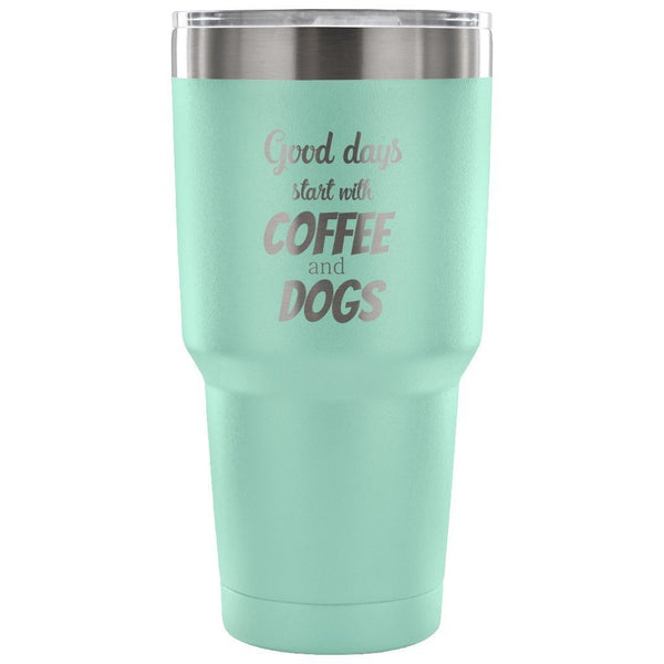 Coffee and dogs 30oz Vacuum Tumbler-Tumblers-I love Veterinary