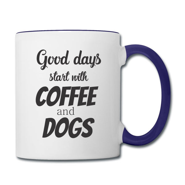 Coffee and dogs Contrast Coffee Mug-Contrast Coffee Mug | BestSub B11TAA-I love Veterinary