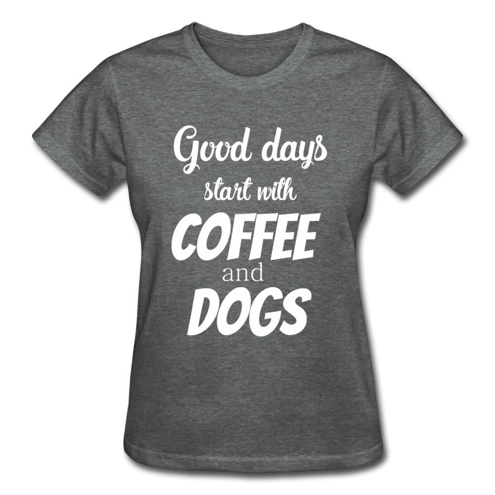 Coffee and dogs Gildan Ultra Cotton Ladies T-Shirt-Ultra Cotton Ladies T-Shirt | Gildan G200L-I love Veterinary