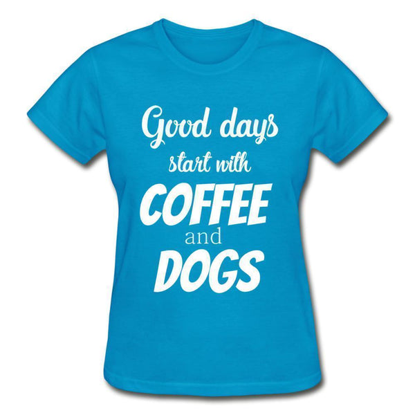 Coffee and dogs Gildan Ultra Cotton Ladies T-Shirt-Ultra Cotton Ladies T-Shirt | Gildan G200L-I love Veterinary