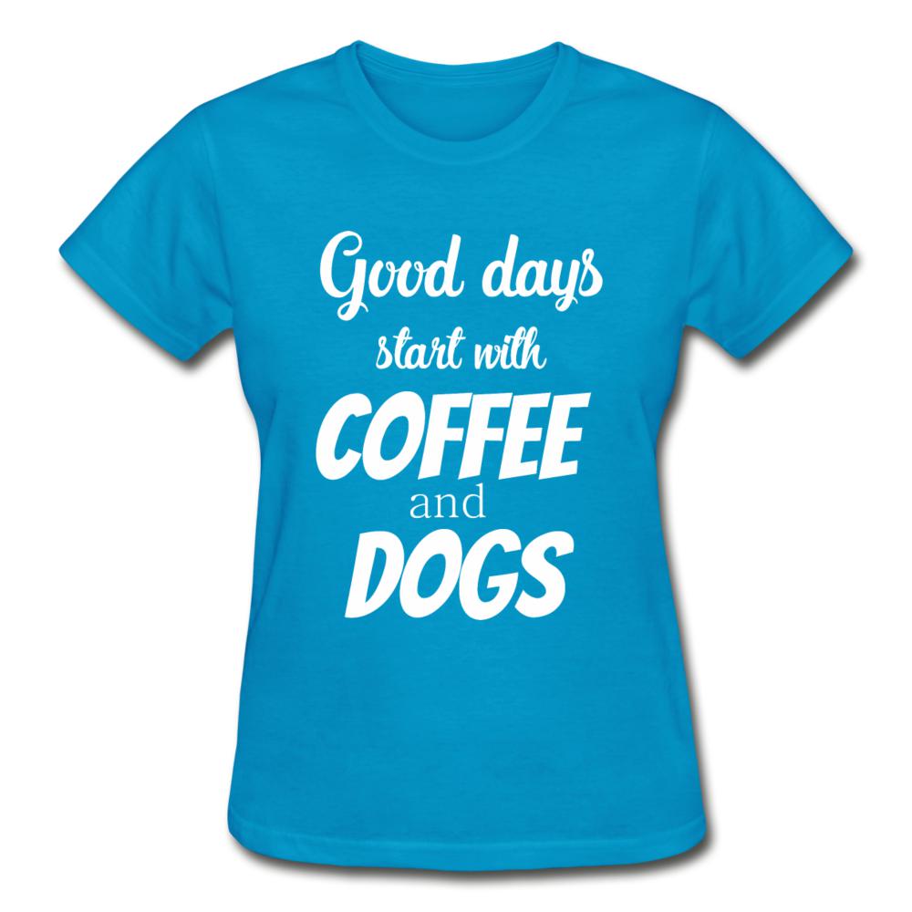 Coffee and dogs Gildan Ultra Cotton Ladies T-Shirt-Ultra Cotton Ladies T-Shirt | Gildan G200L-I love Veterinary