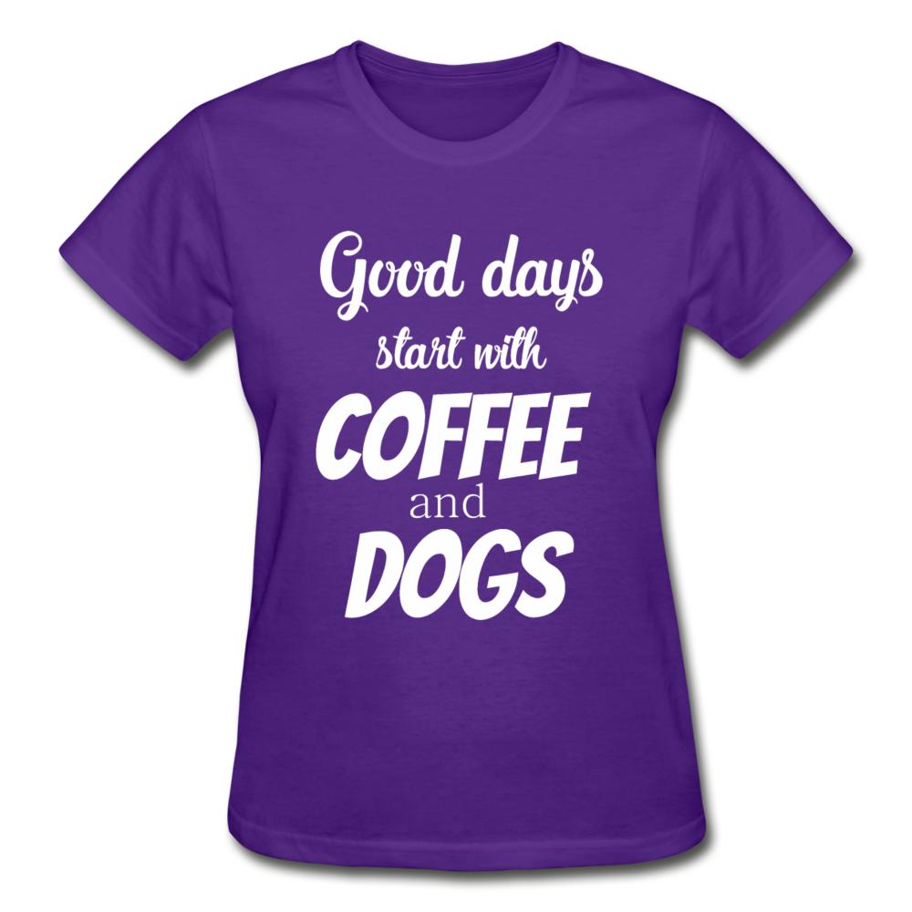 Coffee and dogs Gildan Ultra Cotton Ladies T-Shirt-Ultra Cotton Ladies T-Shirt | Gildan G200L-I love Veterinary