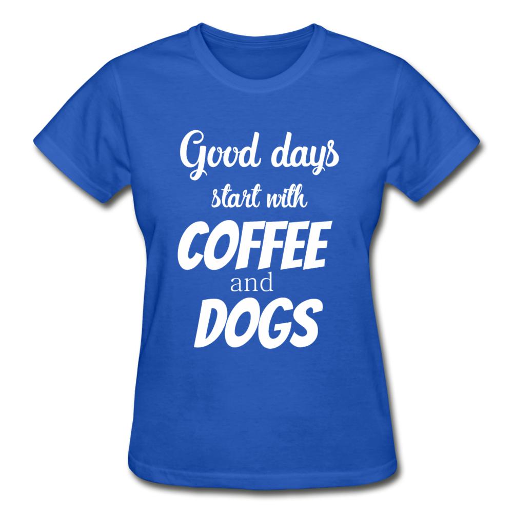 Coffee and dogs Gildan Ultra Cotton Ladies T-Shirt-Ultra Cotton Ladies T-Shirt | Gildan G200L-I love Veterinary