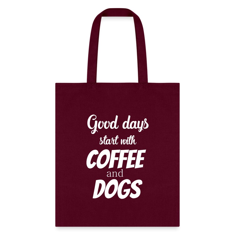 Coffee and dogs Tote Bag, Shoulder Bag, Gift for Animal Lover, Pet Lover, Graduation, Birthday, Appreciation Gift, DVM, Gift For Dog Lover-Tote Bag | Q-Tees Q800-I love Veterinary