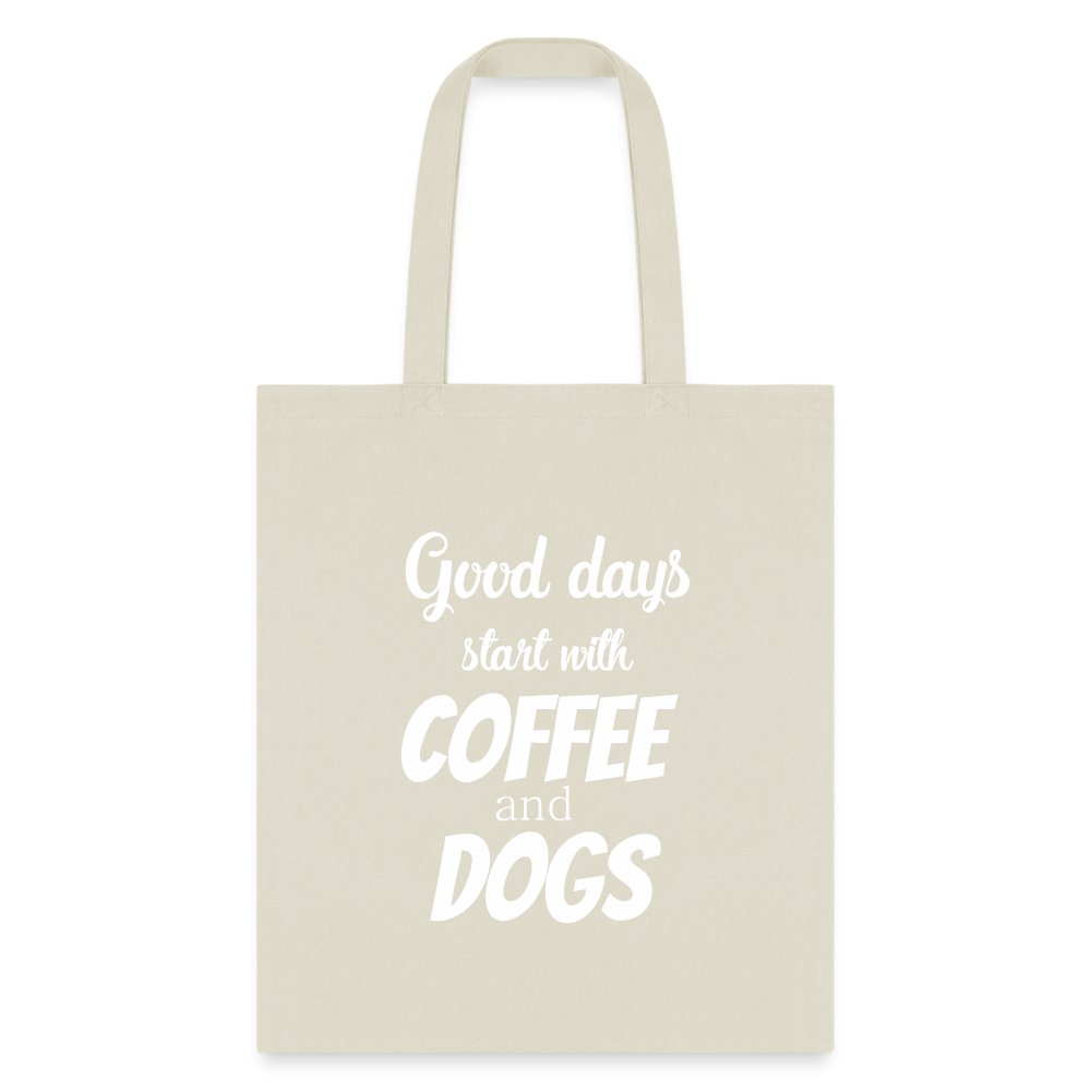 Coffee and dogs Tote Bag, Shoulder Bag, Gift for Animal Lover, Pet Lover, Graduation, Birthday, Appreciation Gift, DVM, Gift For Dog Lover-Tote Bag | Q-Tees Q800-I love Veterinary
