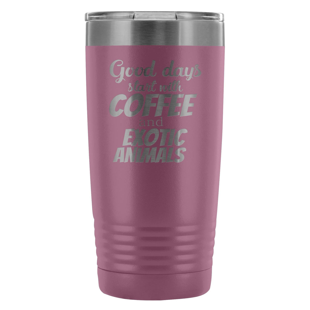 Coffee and exotic animals 20oz Vacuum Tumbler-Tumblers-I love Veterinary