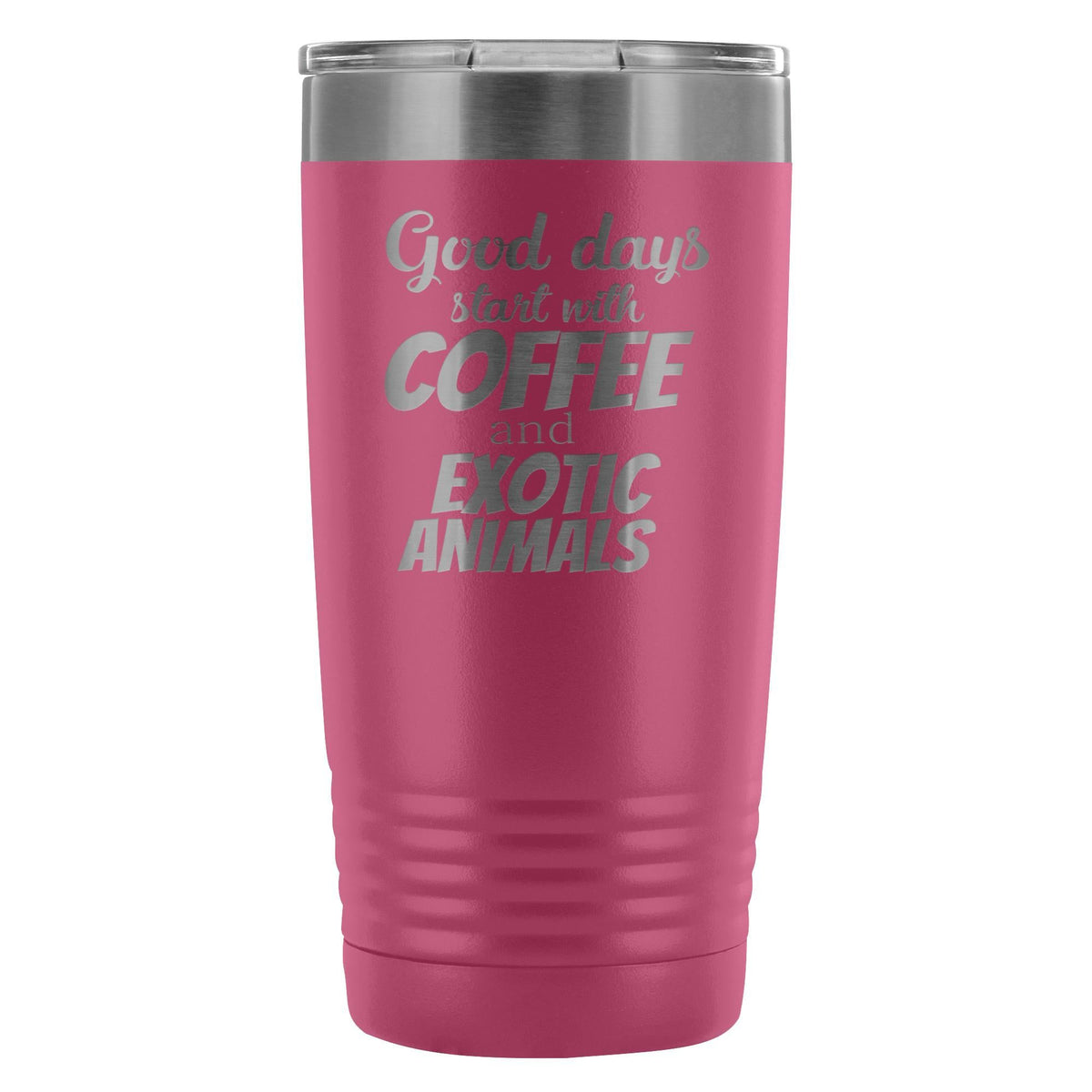 Coffee and exotic animals 20oz Vacuum Tumbler-Tumblers-I love Veterinary