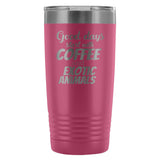 Coffee and exotic animals 20oz Vacuum Tumbler-Tumblers-I love Veterinary