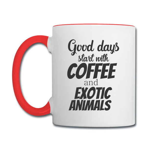 Coffee and exotic animals Contrast Coffee Mug-Contrast Coffee Mug | BestSub B11TAA-I love Veterinary