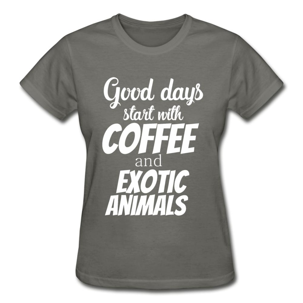 Coffee and exotic animals Gildan Ultra Cotton Ladies T-Shirt-Ultra Cotton Ladies T-Shirt | Gildan G200L-I love Veterinary
