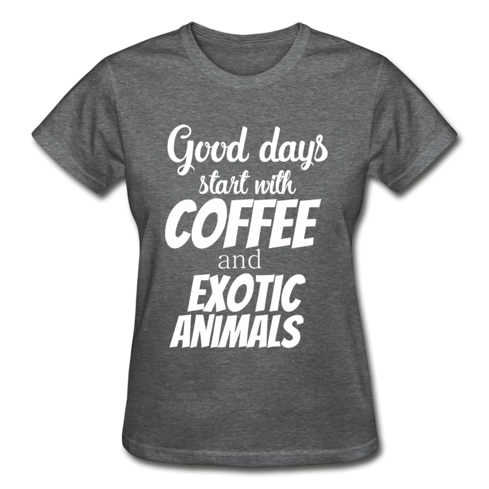 Coffee and exotic animals Gildan Ultra Cotton Ladies T-Shirt-Ultra Cotton Ladies T-Shirt | Gildan G200L-I love Veterinary