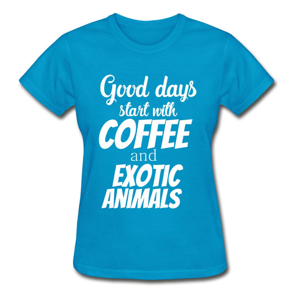 Coffee and exotic animals Gildan Ultra Cotton Ladies T-Shirt-Ultra Cotton Ladies T-Shirt | Gildan G200L-I love Veterinary