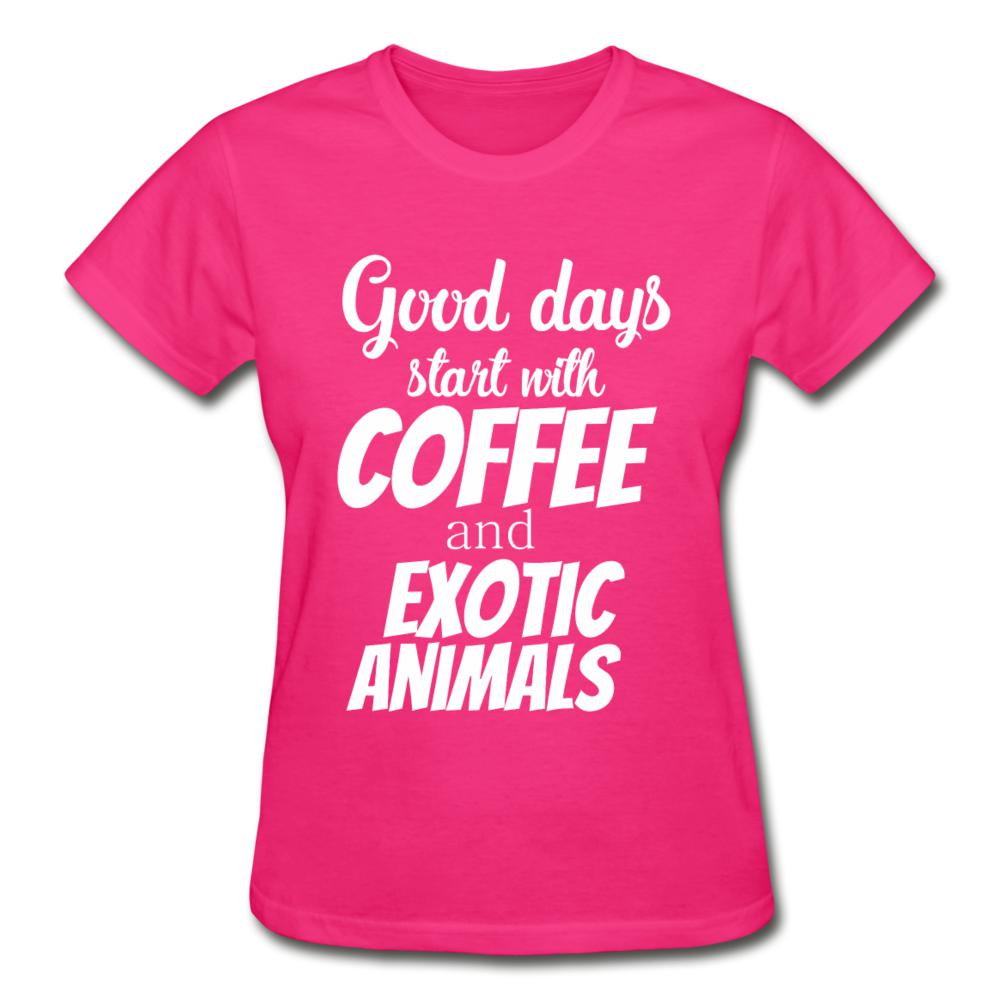 Coffee and exotic animals Gildan Ultra Cotton Ladies T-Shirt-Ultra Cotton Ladies T-Shirt | Gildan G200L-I love Veterinary