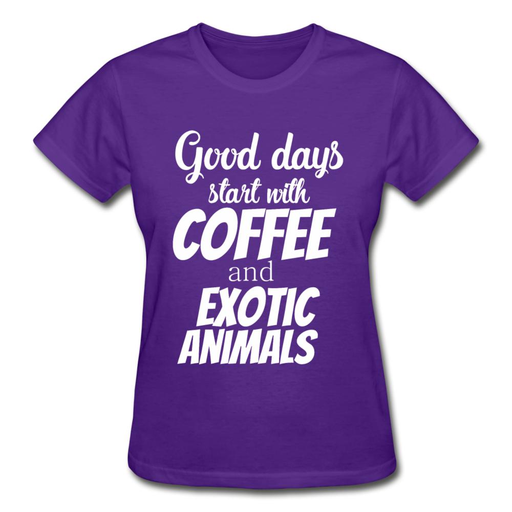 Coffee and exotic animals Gildan Ultra Cotton Ladies T-Shirt-Ultra Cotton Ladies T-Shirt | Gildan G200L-I love Veterinary