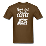 Coffee and exotic animals Unisex T-shirt-Unisex Classic T-Shirt | Fruit of the Loom 3930-I love Veterinary