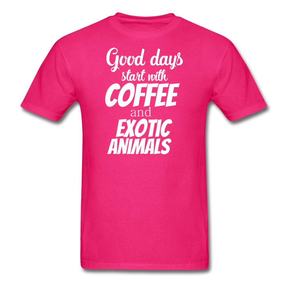 Coffee and exotic animals Unisex T-shirt-Unisex Classic T-Shirt | Fruit of the Loom 3930-I love Veterinary