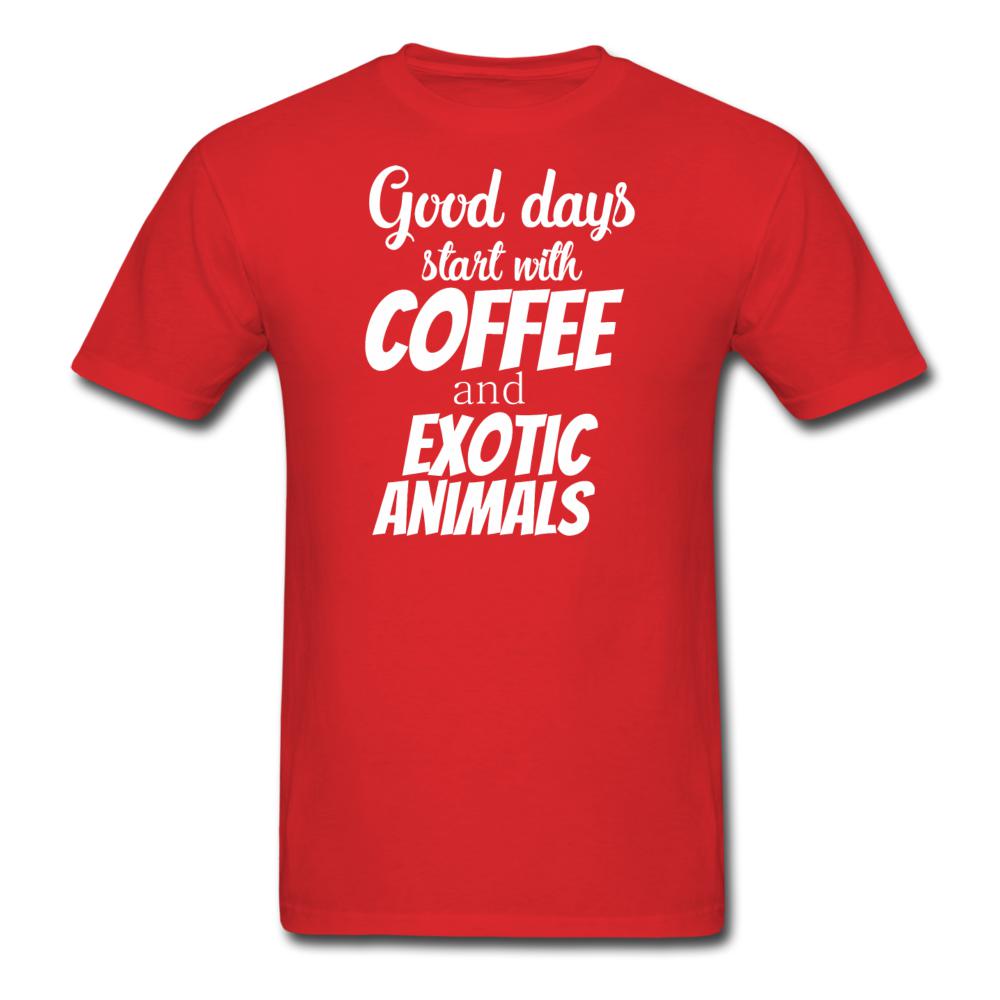 Coffee and exotic animals Unisex T-shirt-Unisex Classic T-Shirt | Fruit of the Loom 3930-I love Veterinary