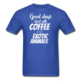 Coffee and exotic animals Unisex T-shirt-Unisex Classic T-Shirt | Fruit of the Loom 3930-I love Veterinary