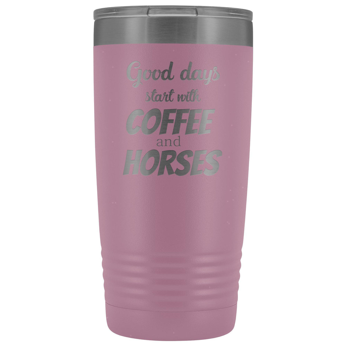 Coffee and horses 20oz Vacuum Tumbler-Tumblers-I love Veterinary