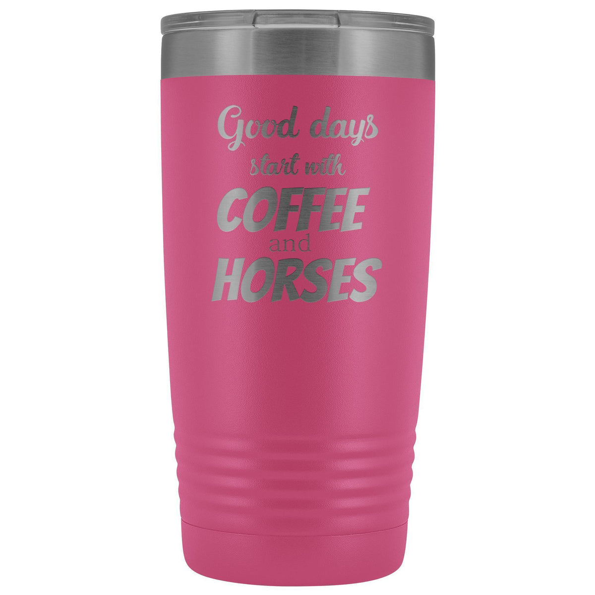 Coffee and horses 20oz Vacuum Tumbler-Tumblers-I love Veterinary