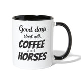 Coffee and Horses Contrast Coffee Mug-Contrast Coffee Mug | BestSub B11TAA-I love Veterinary