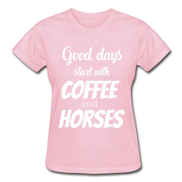 Coffee and horses Gildan Ultra Cotton Ladies T-Shirt-Ultra Cotton Ladies T-Shirt | Gildan G200L-I love Veterinary