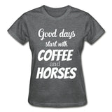 Coffee and horses Gildan Ultra Cotton Ladies T-Shirt-Ultra Cotton Ladies T-Shirt | Gildan G200L-I love Veterinary