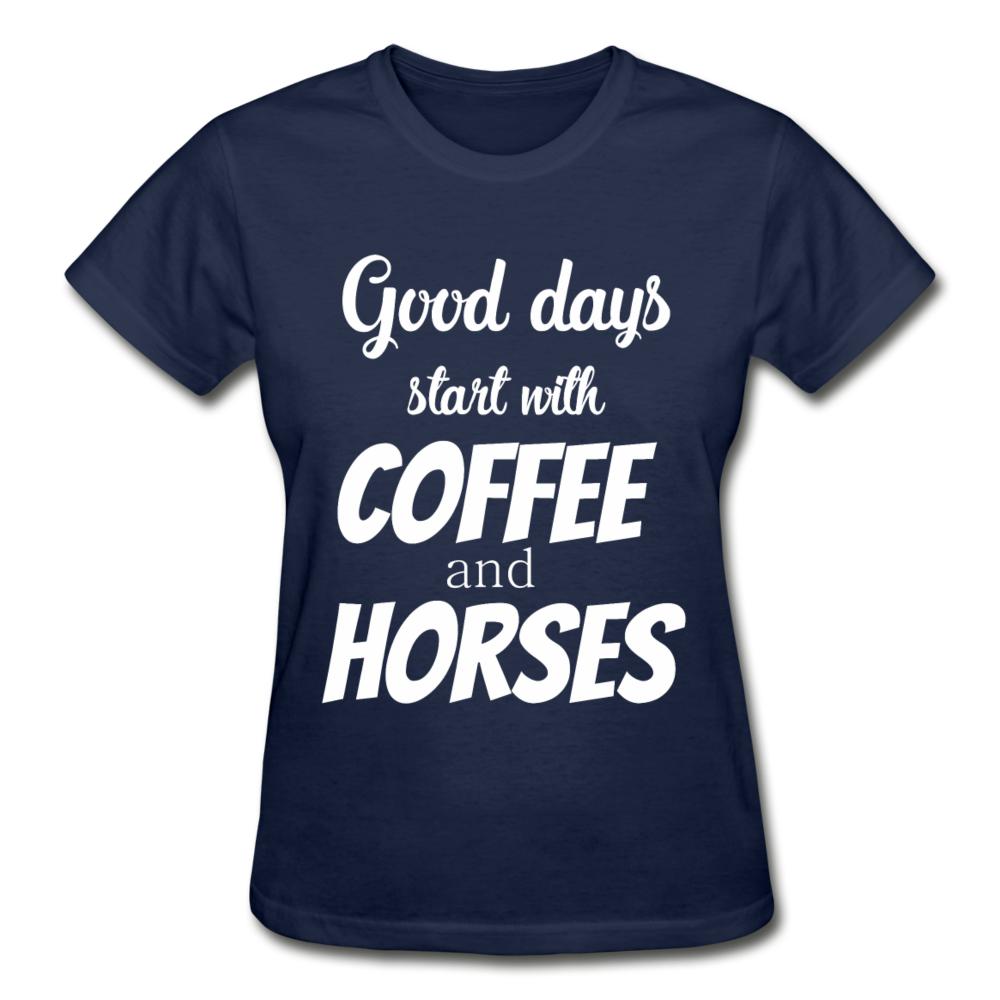Coffee and horses Gildan Ultra Cotton Ladies T-Shirt-Ultra Cotton Ladies T-Shirt | Gildan G200L-I love Veterinary