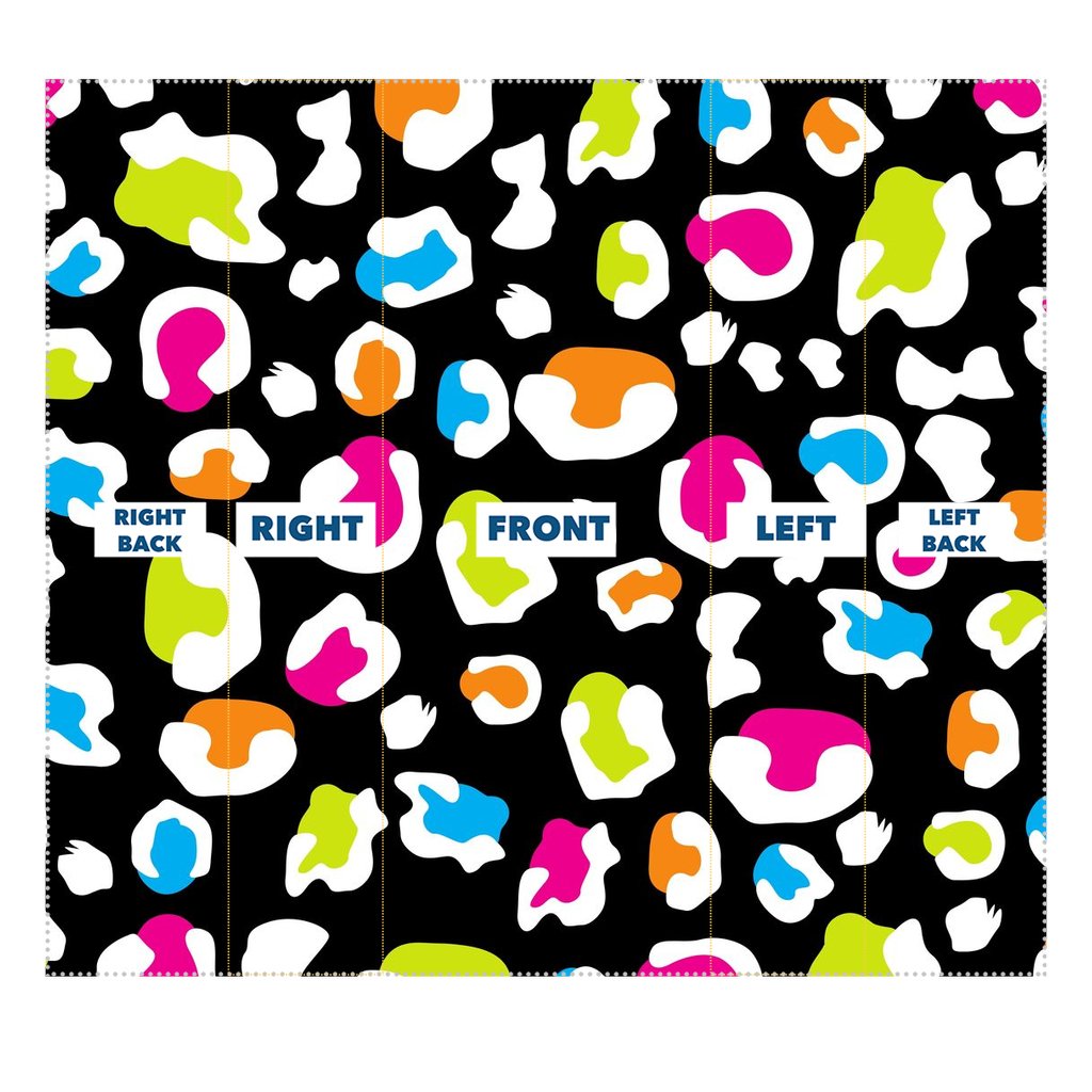 Colorful leopard black pattern Sublimation Neck Gaiter-Sublimation Neck Gaiter-I love Veterinary