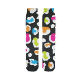Colorful leopard black pattern Sublimation Tube Sock-Sublimation Sock-I love Veterinary