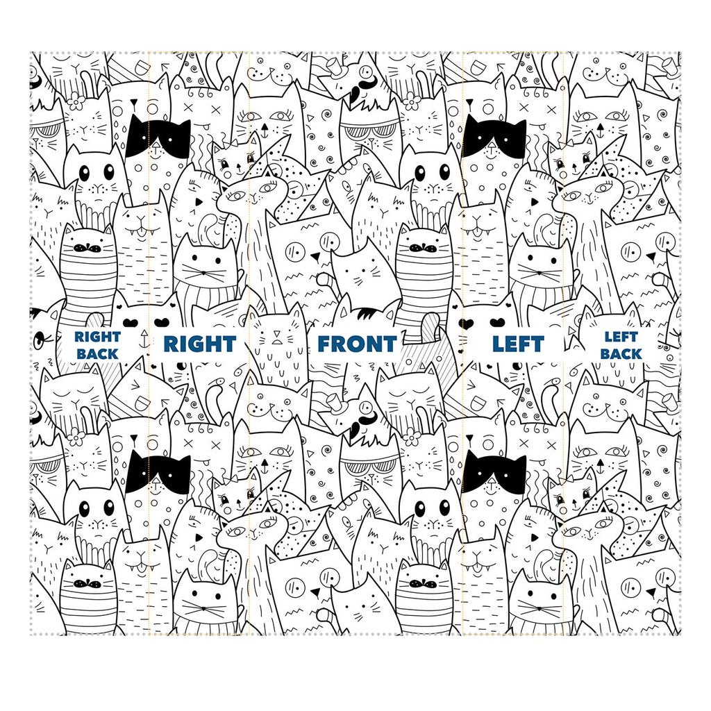 Comic book cats pattern Sublimation Neck Gaiter-Sublimation Neck Gaiter-I love Veterinary