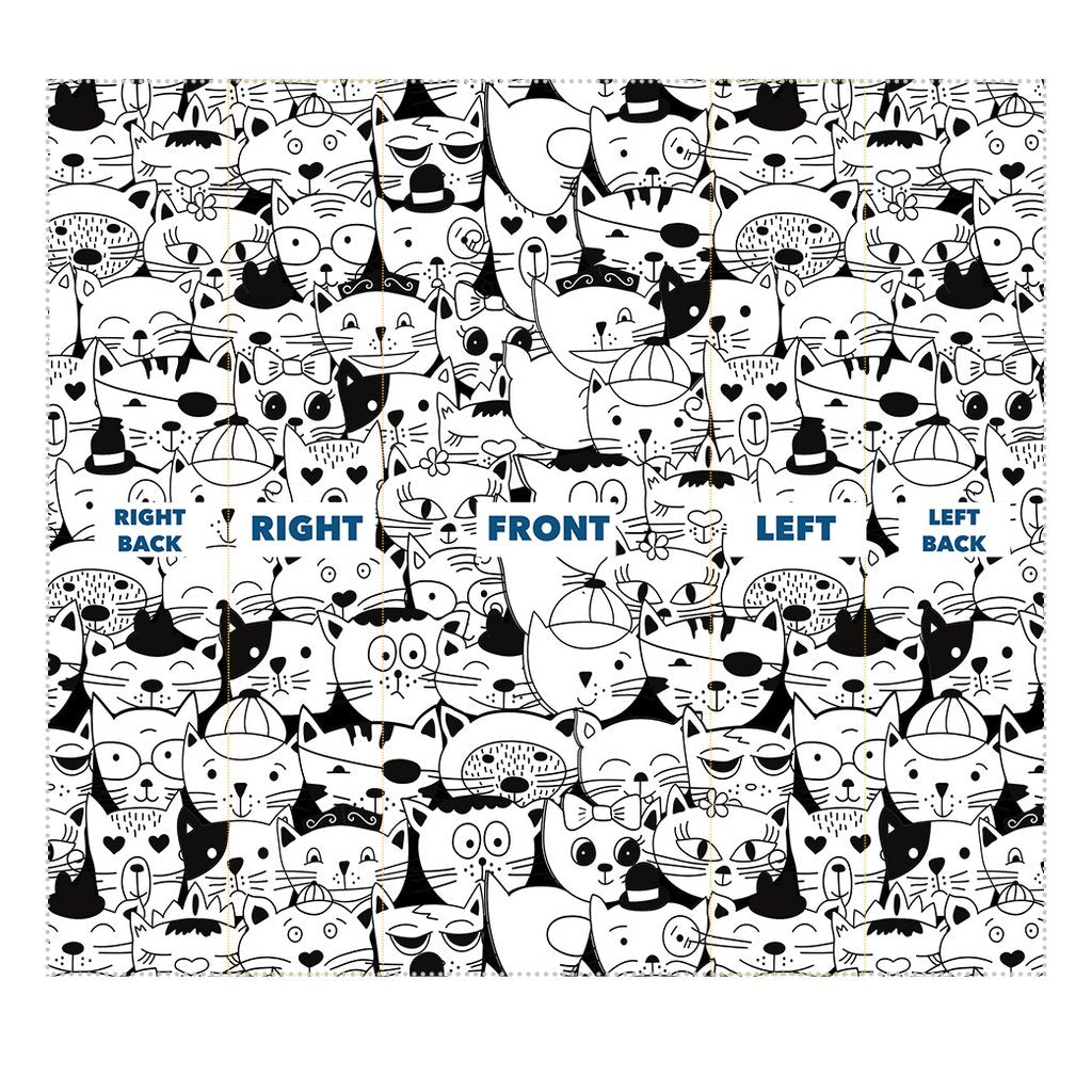 Comic Cats Sublimation Neck Gaiter-Sublimation Neck Gaiter-I love Veterinary