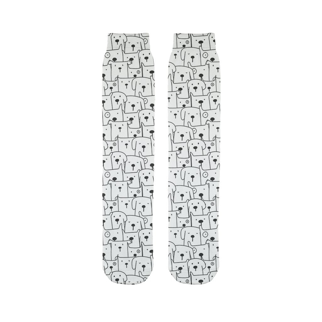 Comic Dogs Sublimation Tube Sock-Sublimation Sock-I love Veterinary