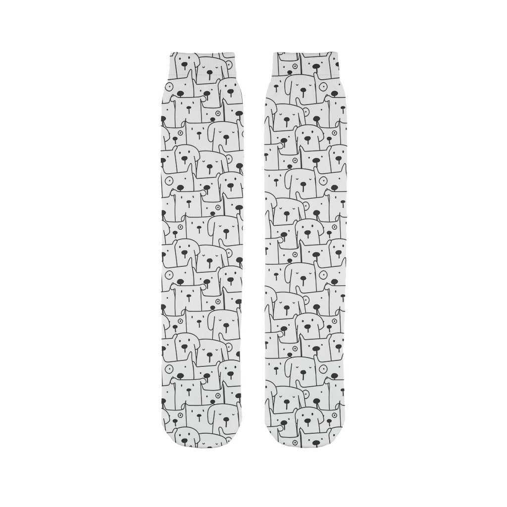 Comic Dogs Sublimation Tube Sock-Sublimation Sock-I love Veterinary