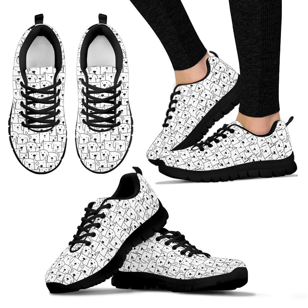 Comic Dogs - Women's Sneakers-Sneakers-I love Veterinary