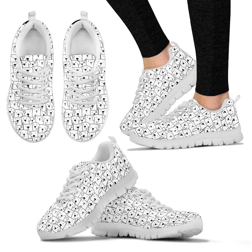 Comic Dogs - Women's Sneakers-Sneakers-I love Veterinary