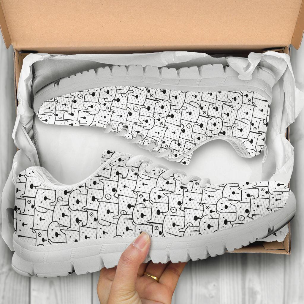 Comic Dogs - Women's Sneakers-Sneakers-I love Veterinary