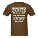 Cow poop on your head Unisex T-shirt-Unisex Classic T-Shirt | Fruit of the Loom 3930-I love Veterinary