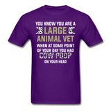 Cow poop on your head Unisex T-shirt-Unisex Classic T-Shirt | Fruit of the Loom 3930-I love Veterinary