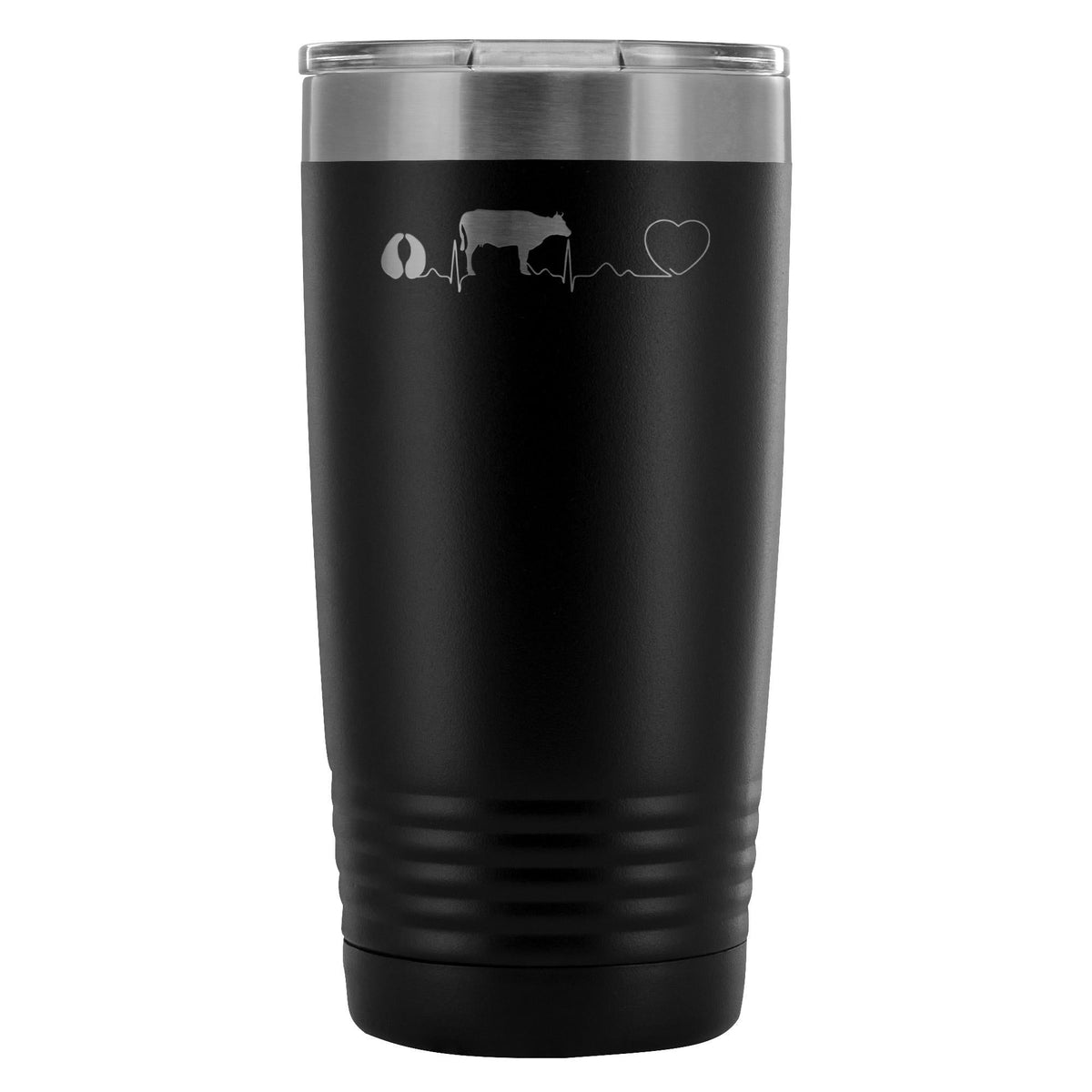 Cow pulse 20oz Vacuum Tumbler-Tumblers-I love Veterinary